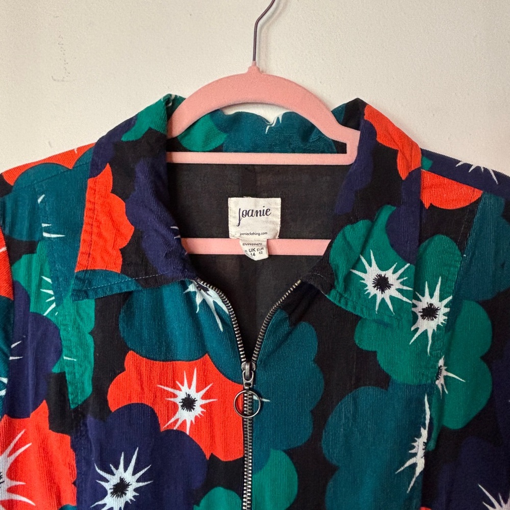JOANIE CLOTHING Colorful Floral Jumpsuit Boilersuit US 10 UK 14 - Picture 8 of 8